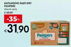 Pampers - Mutandino Baby-Dry Pampers - Mutandino Baby-Dry