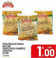 Past'oro - Pasta Fresca Di Semola Past'oro - Pasta Fresca Di Semola