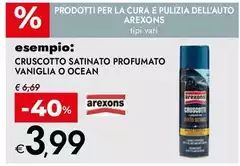 Arexons - Cruscotto Satinato Profumato Vaniglia O Ocean