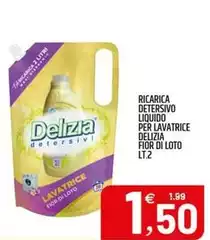 Delta - Ricarica Detersivo Liquido Per Lavatrice Delizia Flor Di Loto