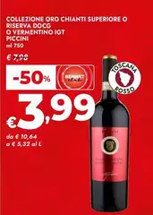 Piccini - Collezione Oro Chianti Superiore O Riserva DOCG O Vermentino IGT