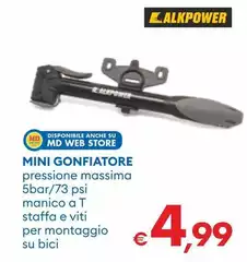 Alkpower - Mini Gonfiatore