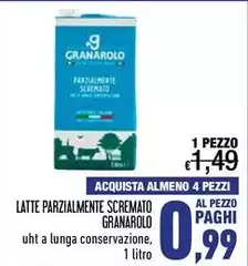 Granarolo - Latte Parzialmente Scremato