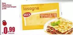 Selex - Sfoglia Fresca All'i Deo Per Lasagne Selex - Sfoglia Fresca All'i Deo Per Lasagne