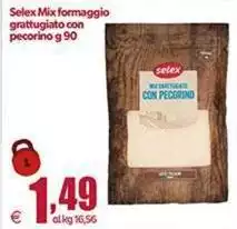 Selex - Mix Formaggio Grattugiato Con Pecorino Selex - Mix Formaggio Grattugiato Con Pecorino