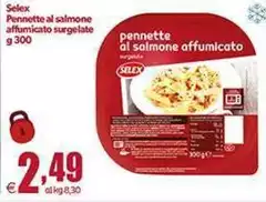 Selex - Pennette Al Salmone Affumicato Surgelate Selex - Pennette Al Salmone Affumicato Surgelate