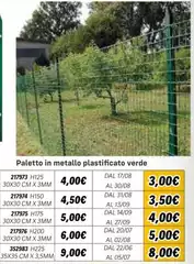 Paetto In Metallo Plasticato Verde