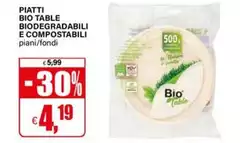 Bio Table - Piatti Biodegradabili E Compostabili Bio Table - Piatti Biodegradabili E Compostabili