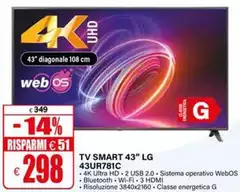 LG - Tv Smart 43" 43UR781C LG - Tv Smart 43" 43UR781C