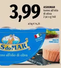 Asdomar - Tonno All'olio Di Oliva Asdomar - Tonno All'olio Di Oliva