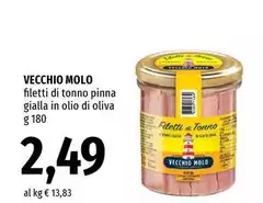 Vecchio molo - Filetti Di Tonno Pinna Gialla In Olio Di Oliva Vecchio molo - Filetti Di Tonno Pinna Gialla In Olio Di Oliva