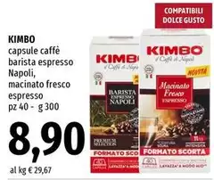 Kimbo - Capsule Caffè Barista Espresso Napoli