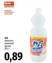 Ace - Detersivo Pavimenti Agrumi 