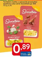 Scoiattolo - Tortellini Ricotta E Spinaci/Al Prosciutto/Quadruci Alla Carne Scoiattolo - Tortellini Ricotta E Spinaci/Al Prosciutto/Quadruci Alla Carne