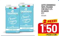 Granarolo - Latte 100% Italiano Con Solo 1.2% Di Grassi