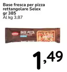 Selex - Base Fresca Per Pizza Rettangolare Selex - Base Fresca Per Pizza Rettangolare