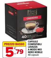Nobile - Capsule Compatibili Lavazza A Modo Mio Nero