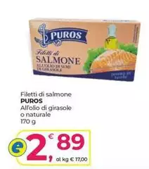 Puros - Filetti Di Salmone All'Olio Di Girasole O Naturale
