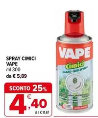 Vape - Spray Cimici