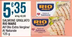 Rio Mare - Salmone Grigliato All'olio Extra Vergine/ Ai Naturale Rio Mare - Salmone Grigliato All'olio Extra Vergine/ Ai Naturale