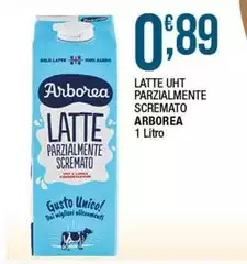 Arborea - Latte UHT Parzialmente Scremato