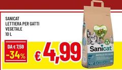 Sanicat - Lettiera Per Gatti Vegetale Sanicat - Lettiera Per Gatti Vegetale
