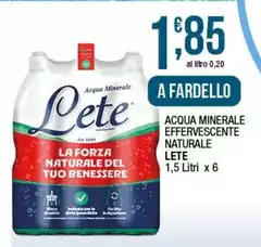Lete - Acqua Minerale Effervescente Naturale