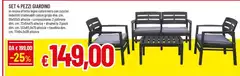 Set 4 Pezzi Giardino