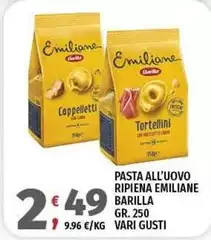 Barilla - Pasta All'Uovo Ripiena Emiliane