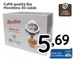 Caffè Morettino - Qualità Bar 30 Cialde Caffè Morettino - Qualità Bar 30 Cialde