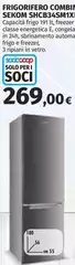 Sekom - Frigorifero Combi SHCB34SMIX