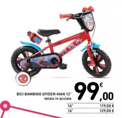 Bici Bambino Spider-man 12"