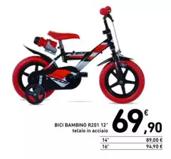 Bici R201 12" Telaio In Acciaio