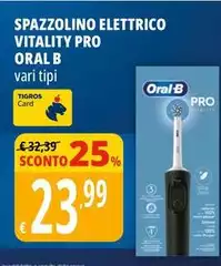 Oral b - Spazzolino Elettrico Vitality Pro