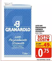 Granarolo - Latte UHT Parzialmente Scremato Granarolo - Latte UHT Parzialmente Scremato