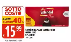 Splendid - Caffè In Capsule Compatibili Nespresso
