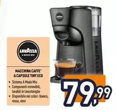 Lavazza - Macchina Caffe A Capsule Tiny Eco