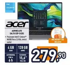 Acer - Aspire Lite Aal15-32p-c42sj