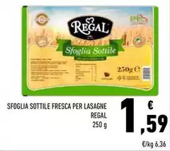 Regal - Sfoglia Sottile Fresca Per Lasagne