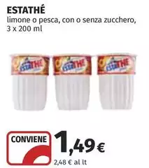 Estathé - Limone O Pesca, Con O Senza Zucchero Estathé - Limone O Pesca, Con O Senza Zucchero