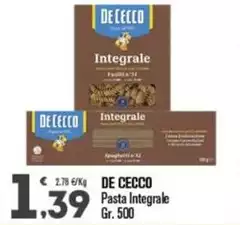De Cecco - Pasta Integrale
