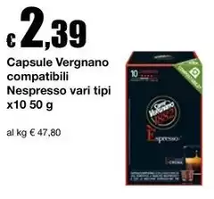 Caffè vergnano 1882 - Capsule Compatibili Nespresso