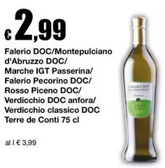 Terre d'Italia - Falerio DOC/Montepulciano D'Abruzzo DOC/ Marche IGT Passerina/Falerio Pecorino DOC/Rosso Piceno DOC/ Verdicchio DOC Anfora/ Verdicchio Classico DOC