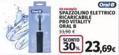 Oral b - Spazzolino Elettrico Ricaricabile Pro Vitality Oral b - Spazzolino Elettrico Ricaricabile Pro Vitality