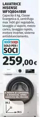 Hisense - Lavatrice WF108041BW
