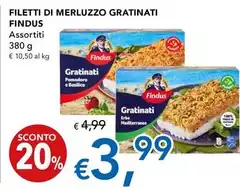 Findus - Filetti Di Merluzzo Gratinati Findus - Filetti Di Merluzzo Gratinati