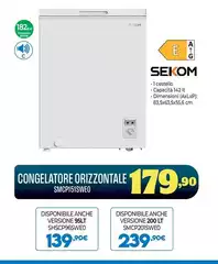 Sekom - Congelatore Orizzontale SMCP151SWE0