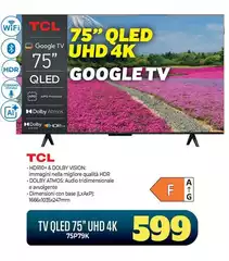 TCL - Tv Qled 75" Uhd 4K 75P79K
