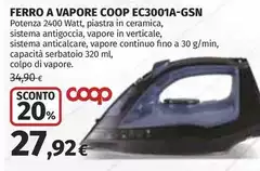 Coop - Ferro A Vapore EC3001A-GSN Coop - Ferro A Vapore EC3001A-GSN