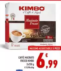 Kimbo - Caffè Macinato Fresco 